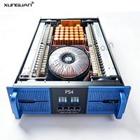 Nouvel Amplificateur de Puissance Professionnel Bleu PS4 3U 4 Canaux*1500W pour Spectacles, Conférences, Subwoofers et Systèmes Line Array