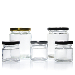 Différentes tailles 25ml 50ml 75ml 100ml 240ml 450ml 500ml 1000ml Pot en verre avec couvercle en métal pour le miel - Product Image 2