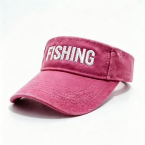 Visera de Pesca con Logotipo Bordado Personalizado, Visera Curva, Parte Superior Vacía, Ajustable para Exteriores - Product Image 5