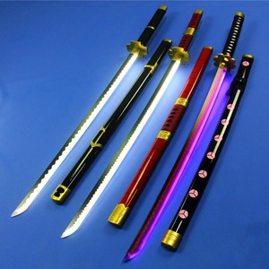 Espada de bambú luminosa, Arma de utilería para Cosplay, espada <span class=keywords><strong>Zoro</strong></span> Tachi, espada <span class=keywords><strong>Zoro</strong></span> de una pieza, carcasa ABS sin abrir - Product Image 3