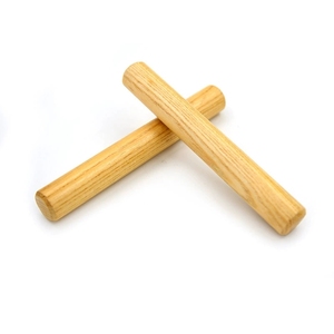 Instrument de percussion Orff de haute qualité, baguettes rythmiques en bois, aide à l'enseignement musical pour l'éducation préscolaire - Product Image 1