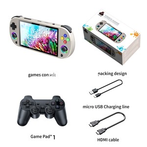 2026 NEW M22pro Portable <b>Retro</b> <b>Handheld</b> Game <b>Console</b> 5-Inch HD IPS Screen 20000+ Games 3000mAh Battery 128GB Support - Product Image 1