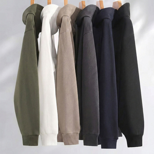 Sudadera con Capucha Negra de Algodón Pesado con Lavado Ácido para Dropshipping, Diseño Personalizado, Bordado, Estampado, Estilo Urbano, Oversize, Lisa - Product Image 3