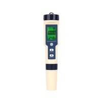 Testeur de qualité de l'eau 5-en-1 : pH-mètre, TDS-mètre, conductimètre, salinomètre et thermomètre, populaire pour l'exportation