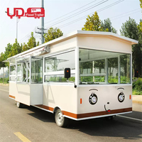 Chariot de restauration rapide à 4 roues, kiosque à snacks, camion à glaces, restaurant mobile, bus alimentaire électrique avec cuisine complète