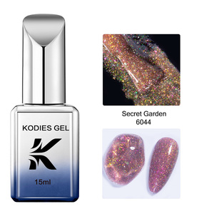 Kodies Gel Aurora gel sơn móng tay long lanh Shimmery Gel đánh bóng nhãn hiệu riêng bán buôn Nail Nguồn cung cấp phản quang gellak làm móng tay - Product Image 5