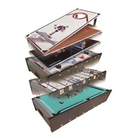 Table de jeux multifonction 3-en-1 : billard, football, hockey sur air, jouets de sport d'intérieur, logo personnalisé, certifié EN71, écologique et durable