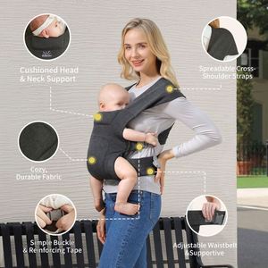 Muestra Gratuita de Portabebés, Portabebés Ergonómico, Portabebés Envolvente (7-25lbs), con Cierre de Velcro para una Ajuste Fácil, Tela Suave - Product Image 4