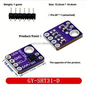 Módulo de Sensor de Temperatura y Humedad Digital I2C Zopro para Monitoreo Ambiental, Serie SHT40/SHT41/SHT45/GY-SHT3x, Montaje DIP - Product Image 3
