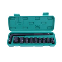 Juego de Llaves de Tubo Manuales de Acero de 10 Piezas, Venta al por Mayor de Fábrica, Herramienta Combinada de Manga Corta, Estuche Rígido, Garantía de 3 Años para Automóvil