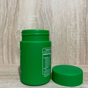 Geperst plastic flesje 4oz 6oz 8oz 10oz groen rood HDPE soft touch medicijn pil flesjes schroefdop verpakking - Product Image 2