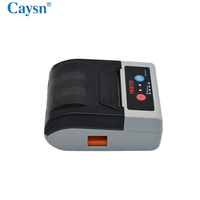 Imprimante portable Caysn PC201 imprimantes thermiques d'autocollants d'étiquettes à découpe automatique Mini machine d'impression de reçus pour téléphone portable