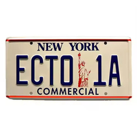 Plaque d'immatriculation de voiture étanche nouveauté avant décorative en métal vintage souvenir d'aluminium gaufré de couleur personnalisée