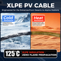Solarkabel 4mm2 6mm2 10mm2 16mm2 1000V 1500V Verzinntes Kupfer DC PV Photovoltaik-Solarkabel für Solarmodule TD
