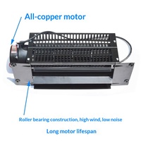 Ventilateur de rideau d'air tangentiel à double turbine 30 mm DC 12V 24V, souffleur de four à pales en acier au carbone, aluminium OEM ODM