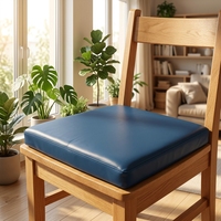 Coussins de siège modernes en cuir PU mousse sur mesure pour chaises promotionnelles - Imperméables, ignifuges, amovibles et lavables