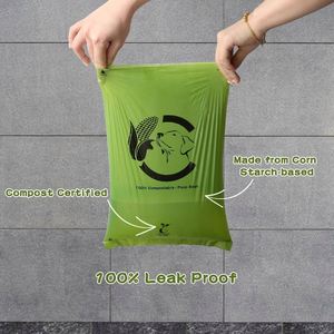 High Quantity EN13432 Corn Starch 100% Biodegradable <b>Compostable</b> Dog Poop <b>Bag</b> - Product Image 3