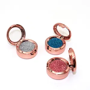 High Quality Single Color Diamond Eyeshadow Palette Matte Shimmer Finish Private Label Fair Deep Medium Glitter Makeup Small