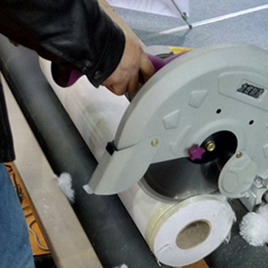 Semi Automatic Banner Flex <b>Vinyl</b> Film Paper Slitting Rewinding <b>Machine</b> - Product Image 6