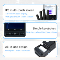 XT8980B Terminal d'imprimante d'étiquettes Portable Android 14 PDA Pint Barcode & QR Code Autocollants pour la logistique Express
