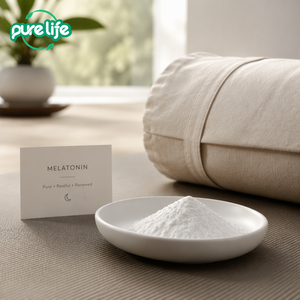 Complément alimentaire de qualité alimentaire CAS 73-31-4 99% Poudre de mélatonine <span class=keywords><strong>Purelife</strong></span> Biotech - Product Image 1