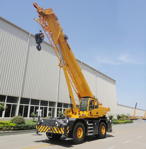 Factory Supply Lifting Machinery 50 Ton Rough Terrain <strong>Crane</strong> RT50 Mini Mobile <strong>Crane</strong> with 47.6m Lifting Height in Stock - Product Image 1