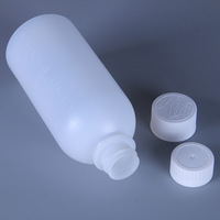 1oz 2oz 3.3oz bouteille d'emballage de sirop contre la toux en plastique PEHD à bouche étroite avec bouchon antivol pour enfant