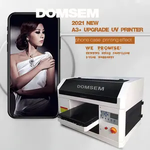 DOMSEM New Design Big Size 3360 Varnish Double Printhead XP600 UV Flatbed Printer