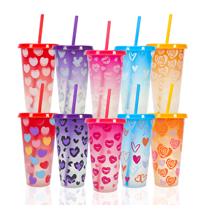 Vaso Reutilizable <span class=keywords><strong>de</strong></span> Viaje <span class=keywords><strong>para</strong></span> Café <span class=keywords><strong>de</strong></span> 24 oz, Vaso <span class=keywords><strong>de</strong></span> Agua <span class=keywords><strong>de</strong></span> Plástico, Idea <span class=keywords><strong>de</strong></span> Regalo <span class=keywords><strong>para</strong></span> el Día <span class=keywords><strong>de</strong></span> San Valentín 2026 <span class=keywords><strong>para</strong></span> Mujeres y Niñas - Product Image 1