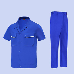 作業服 - 夏用半袖快適工場作業服 - 労働保護服 - Product Image 3