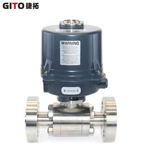 GITO Stainless Steel High-Pressure Electric Flanged Ball <b>Valve</b> <b>Shutoff</b> Structure for Water Gas Oil Media OEM Customizable - Product Image 4