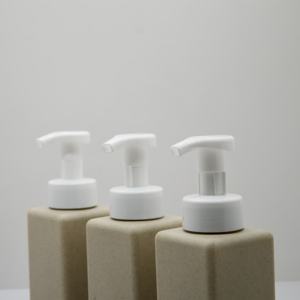 250/400ml <span class=keywords><strong>paille</strong></span> de blé contenant de savon liquide moussant distributeurs de savon moussant bouteilles de savon rechargeables sans Bpa avec pompe - Product Image 5