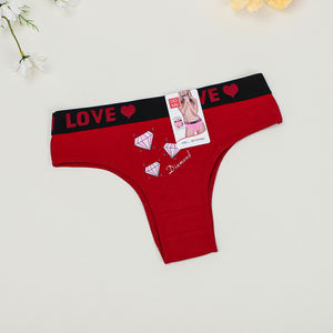 UOKIN-Bragas de cintura baja, ropa interior sexy, bragas de algodón brasileño con espalda <span class=keywords><strong>en</strong></span> T - Product Image 4