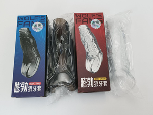 Anneau de retardement épaissi en cristal à dents de loup, préservatif pour usage intime, jouet sexuel pour adulte, pour chambre à coucher, commerce transfrontalier - Product Image 6