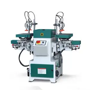 Horizontal Double-end Mortiser Two Spindle Mortising Machine Industrial Woodworking Boring Drilling Woodworking Equipment