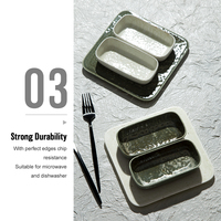 Factory Direct Großhandel Kleines japanisches Restaurant Keramik Geschirr Porzellan Servieren Snack Deep Platter Dinner Dishes Teller