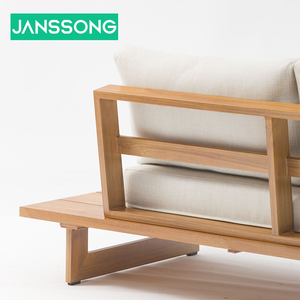 Juego de Sofás Modernos de Alta Calidad en Madera de Teca para Jardín, Playa, Hotel o Villa con Mesa de Centro - Product Image 6