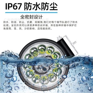Skull Round Car <b>LED</b> <b>Work</b> <b>Light</b> 4 Inch 12-24V DC Switch Control Off-Road Lighting - Product Image 5