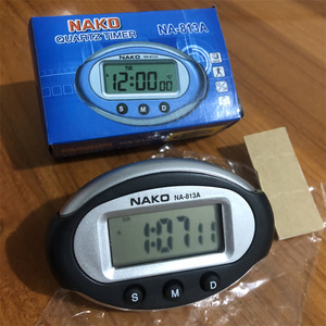 Nako Quartz Timer Na-813A Digital Clock With Calendar Alarm 12 24 Hour Format Desk Table Clock - Product Image 1