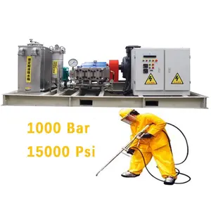 1000bar high pressure jet industrial pump units 15000psi for Tube tank and vessel cleaning