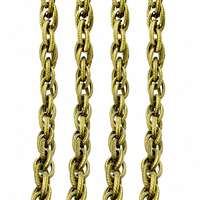 Chaîne à fermoir double croix en laiton massif à noyau plat, apprêts de bijoux, accessoires rétro pour colliers et bracelets, électroplaqué personnalisé