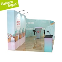 Stand d'exposition portable 10 x 20 pieds, stand de foire commerciale, stand d'exposition pour exposition