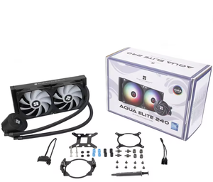 New Stock AQUA 240 ARGB Thermal 240mm CPU Cooler <b>Fan</b> for Gaming <b>Computer</b> OEM Package Black Right-Angle Thermal 1700/ New Stock a - Product Image 4