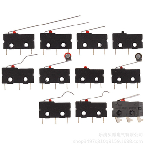 สวิตช์ไมโคร KW4a(s) แบบ 2/3 ขา DIP สีดำ สวิตช์แบบกดติดปล่อยดับ พร้อมปุ่มกดสีแดง 5A 250V - Product Image 4