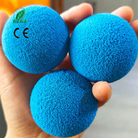 Boules de nettoyage en caoutchouc pelables, éponges pour détartrage des tubes de condenseur, disponibles en divers diamètres