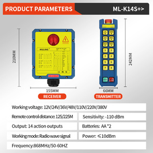 Control Remoto Industrial ML-K14S+ con Teclas Personalizadas, para Grúas, Elevadores, Riego Agrícola, Resistente al Agua - Product Image 4