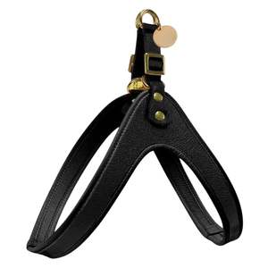 <span class=keywords><strong>Harness</strong></span> Anjing Kulit Asli Mewah dengan Gesper Lepas Cepat-Bahan Bernapas Tahan Lama Dapat Disesuaikan Berbantalan-Gaya Sport & Klasik - Product Image 4
