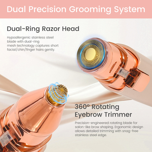 Hatteker Nuevo Depilador Eléctrico 2 en 1 para Cejas para Mujer, Depiladora Indolora, Removedor de Vello, Recortador de Cejas - Product Image 4