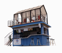 Maison prédécoupée en famille, petite boutique d'école de luxe, installation rapide, café