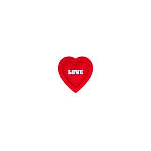 Custom Heart Shape Soft PVC Rubber <b>Patch</b> Debossed Logo Badge for Garments <b>Backpacks</b> Kids Wear - Product Image 2